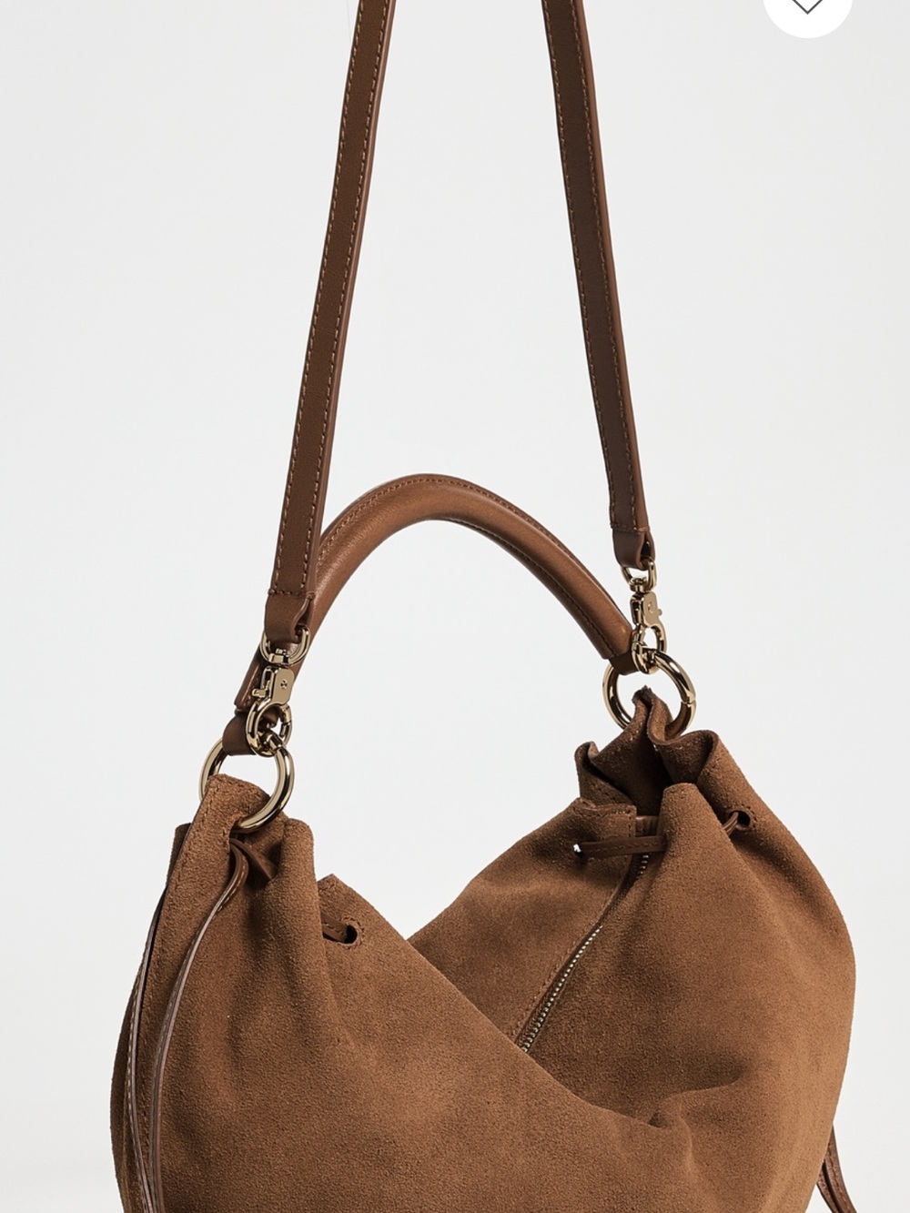 Madewell Chestnut Suede Hobo Bag - Picture 6 of 12
